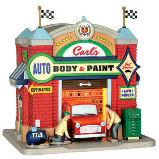 Village Auto Body >> Lemax Village Collection Christmas Village Building Carl S Village Auto Body >> Lemax Village Collection Christmas Village Building Carl S