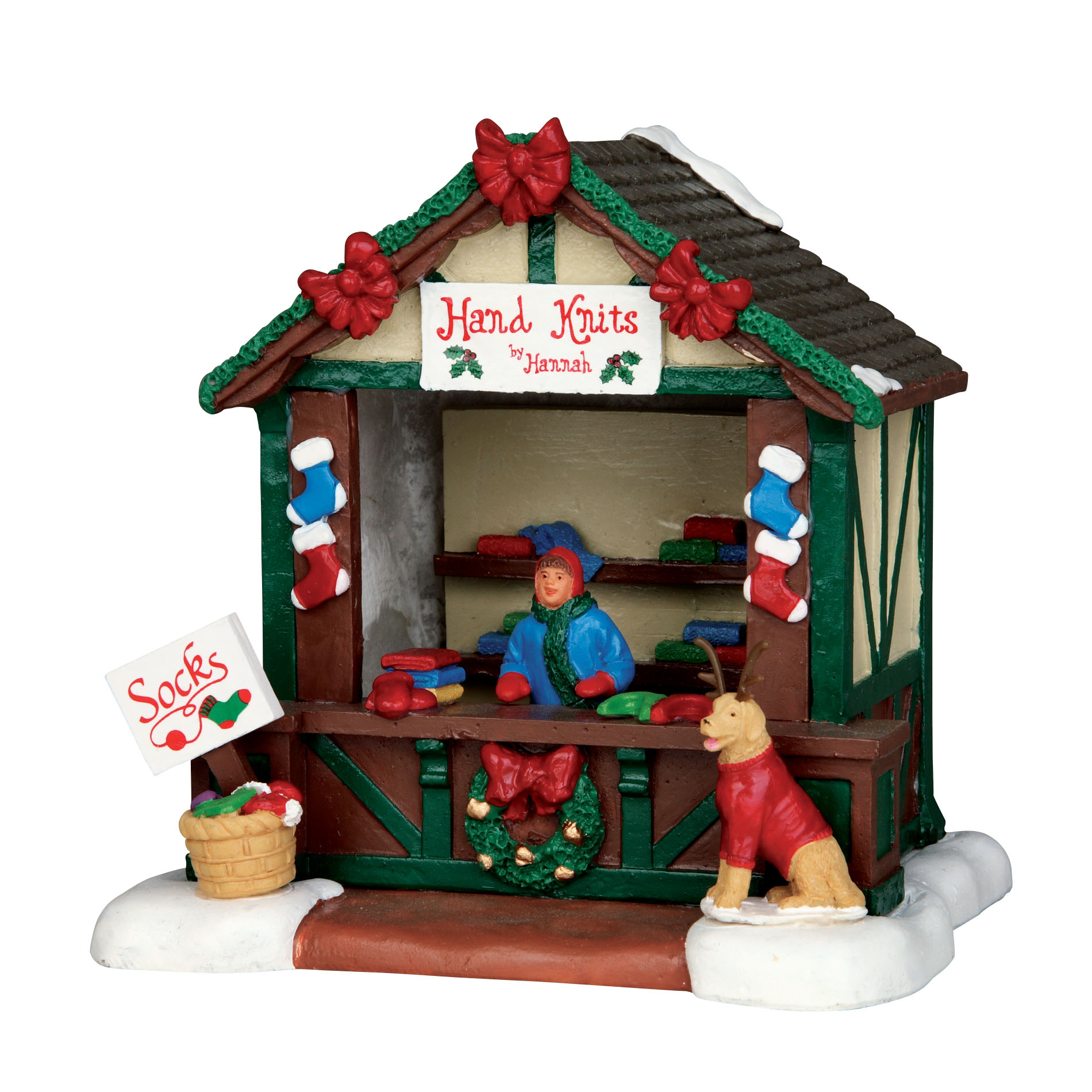 Lemax Village Collection Christmas Village Accessory, Hand Knit Goods Stand