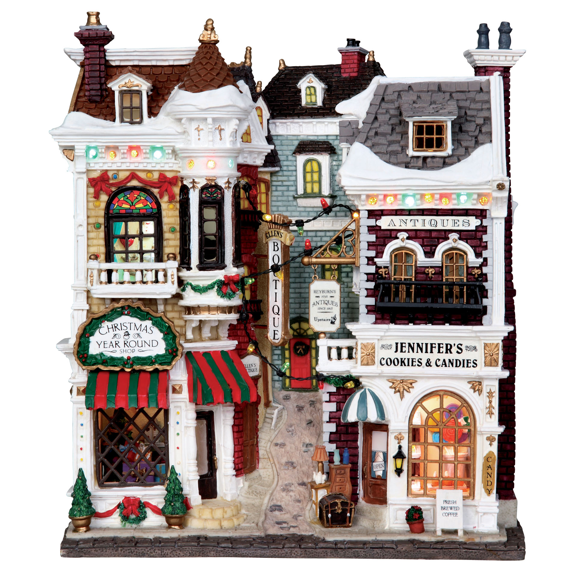 Lemax Village Collection Christmas Village Building, Village Shops, Battery-Operated (4.5V)