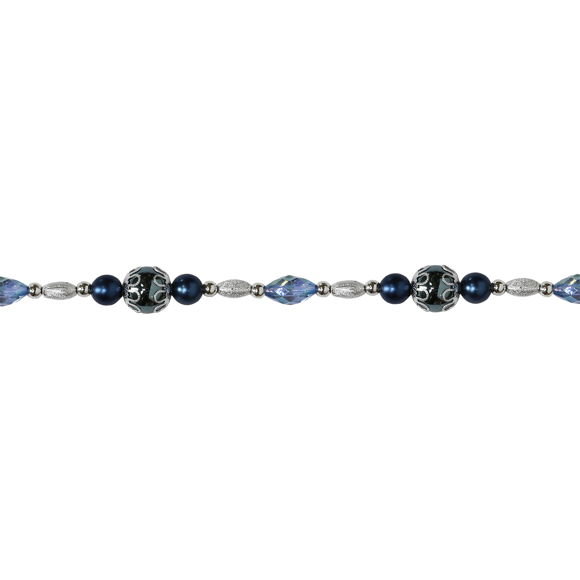 Donner & Blitzen Incorporated 8 ' Esquire Bead Christmas Garland- Blue