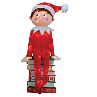 24' 3D Elf on the Shelf Christmas Yard Art with 50 Clear Lights - Seasonal - Christmas - Outdoor ...