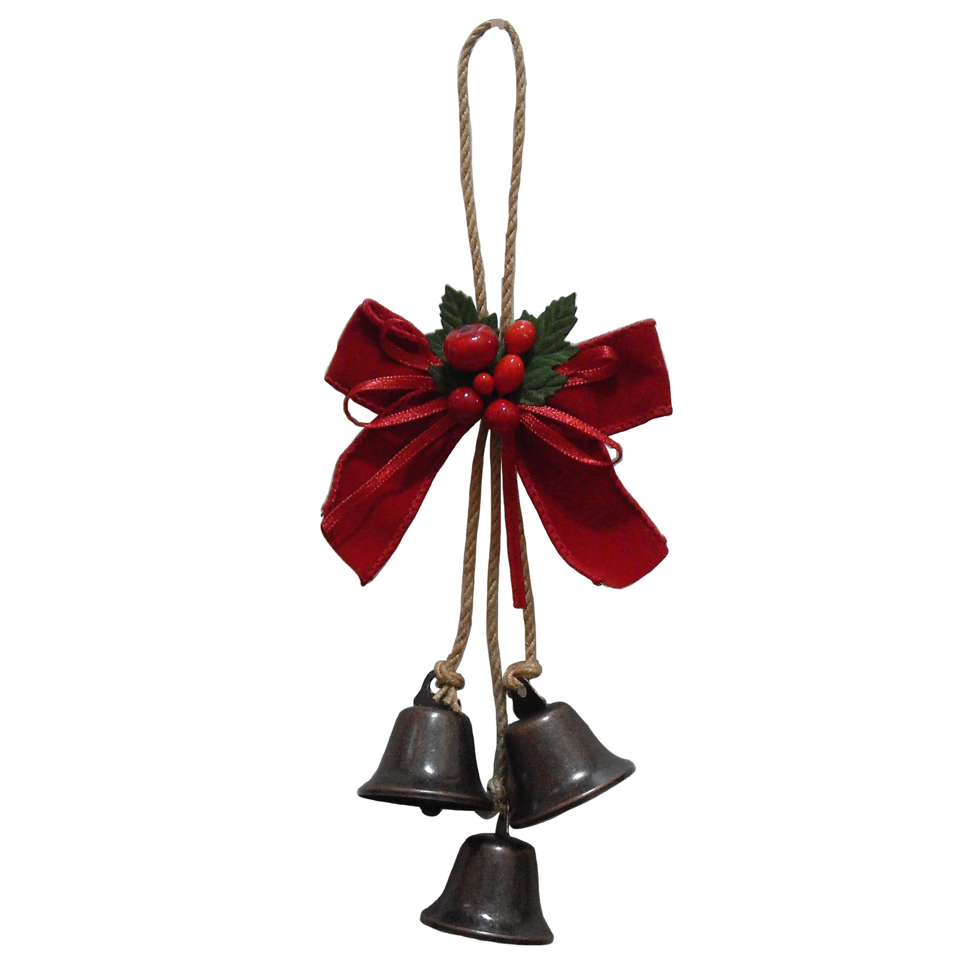 Donner & Blitzen Incorporated Tin Bells with Bow- 2016 - Red Bow- 2015