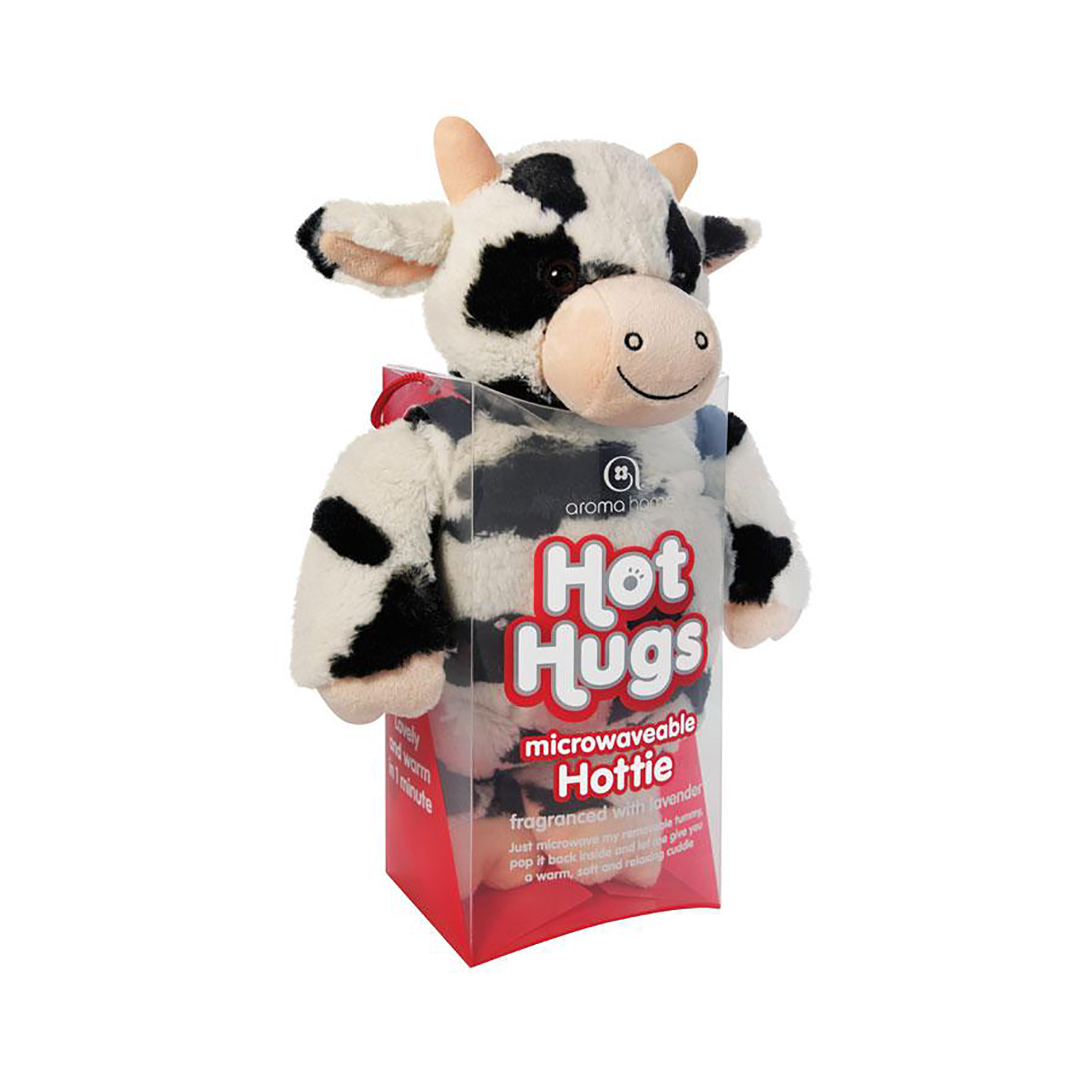 Aroma Home Hot Hugs Microwaveable Huggable Animal Hottie - Cow
