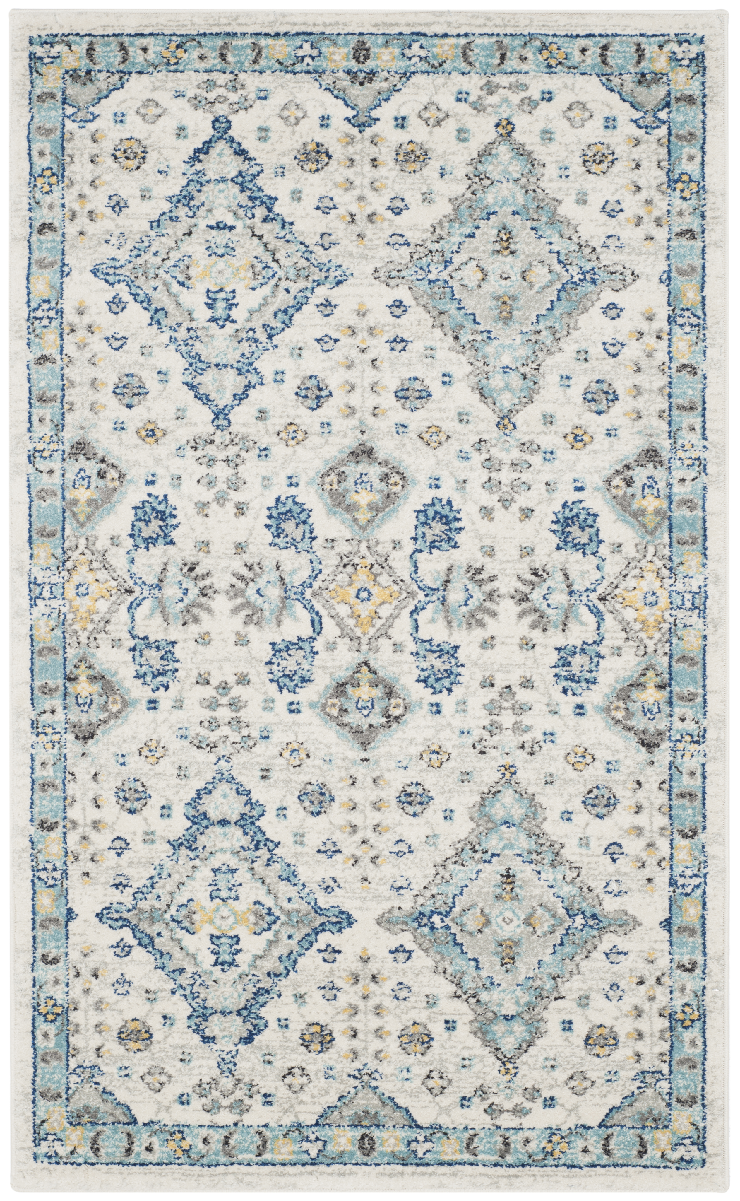Safavieh Evoke 224 Collection Area Rug 3 ft. x 5 ft., Size: 3' X 5, Ivory/Light Blue Safavieh Evoke 224 Collection Area Rug 3 ft. x 5 ft., Size: 3' X 5, Ivory/Light Blue