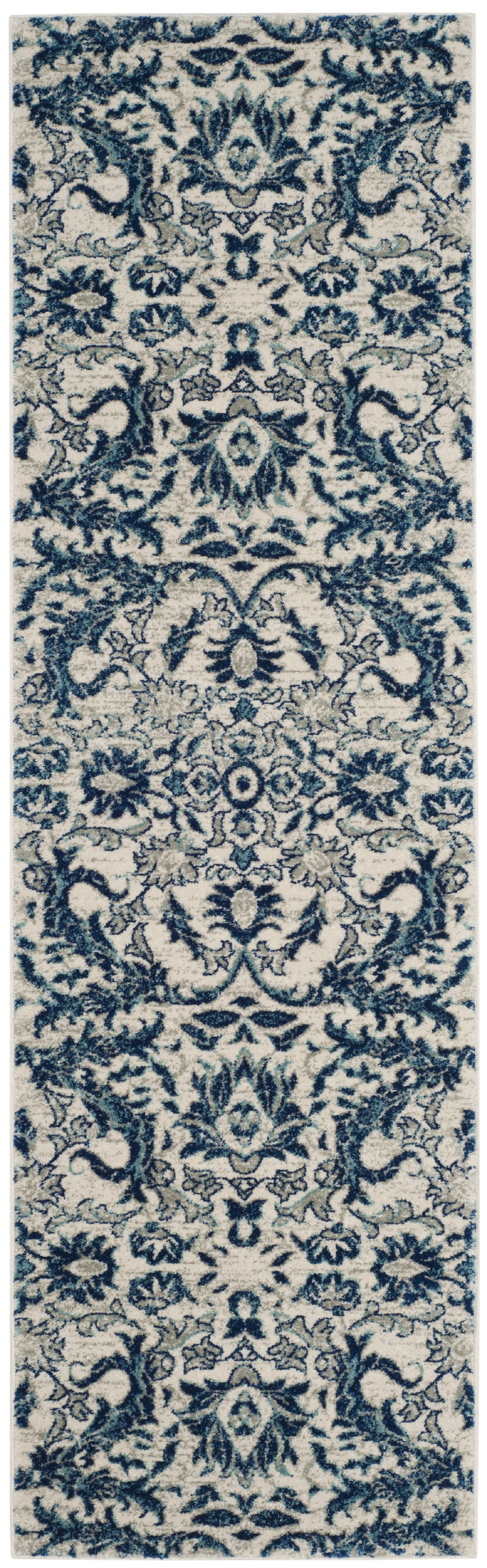 Safavieh Evoke 238 Ivory/Blue Area Rug, Size: 8' X 10 Safavieh Evoke 238 Ivory/Blue Area Rug, Size: 8' X 10