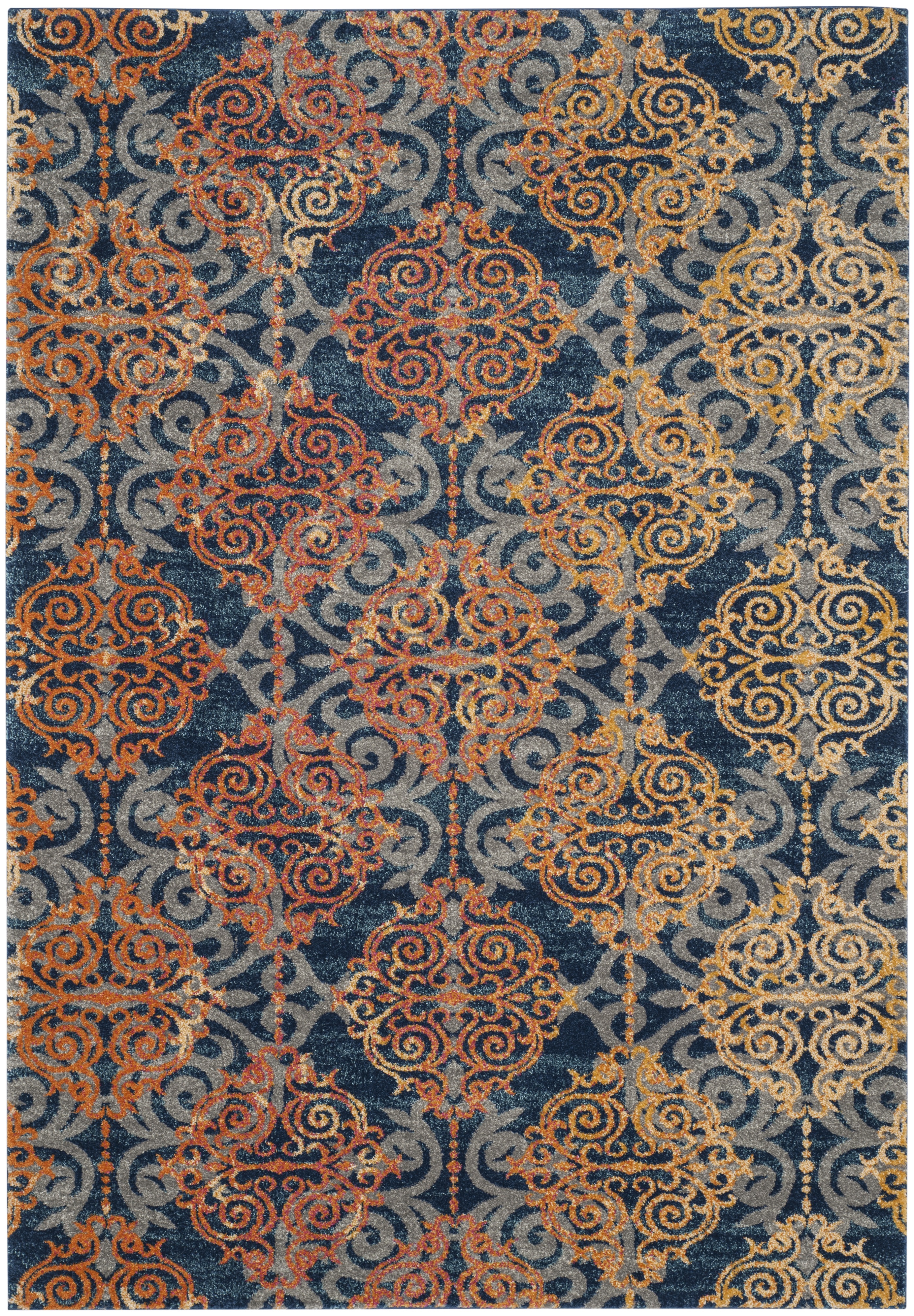 Safavieh Evoke 230 Collection Area Rug 4 ft. x 6 ft., Size: 4' X 6, Royal/Light Blue Safavieh Evoke 230 Collection Area Rug 4 ft. x 6 ft., Size: 4' X 6, Royal/Light Blue