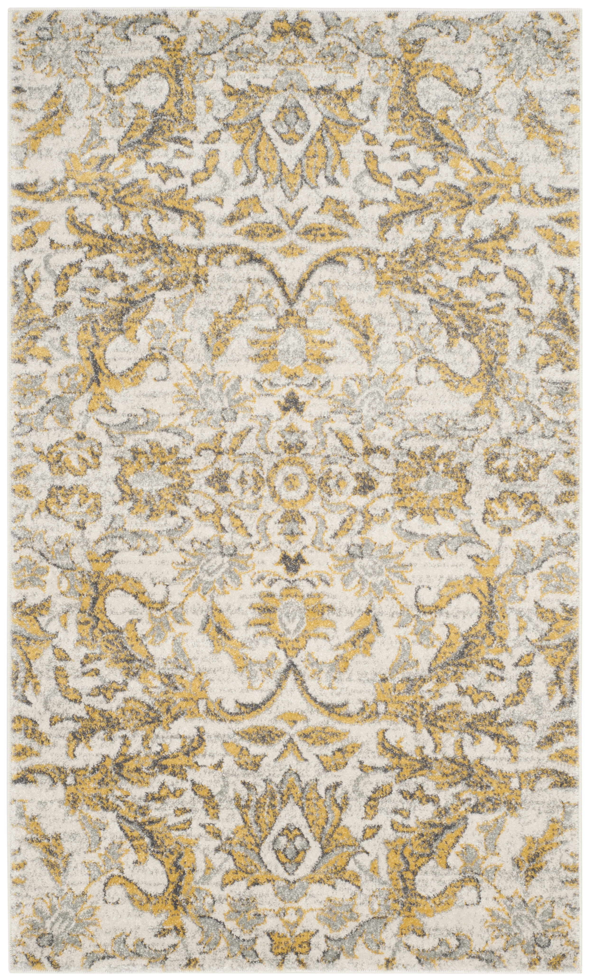 Safavieh Evoke 238 Ivory/Gold Area Rug, Size: 8' X 10, Ivory/Yellow Safavieh Evoke 238 Ivory/Gold Area Rug, Size: 8' X 10, Ivory/Yellow