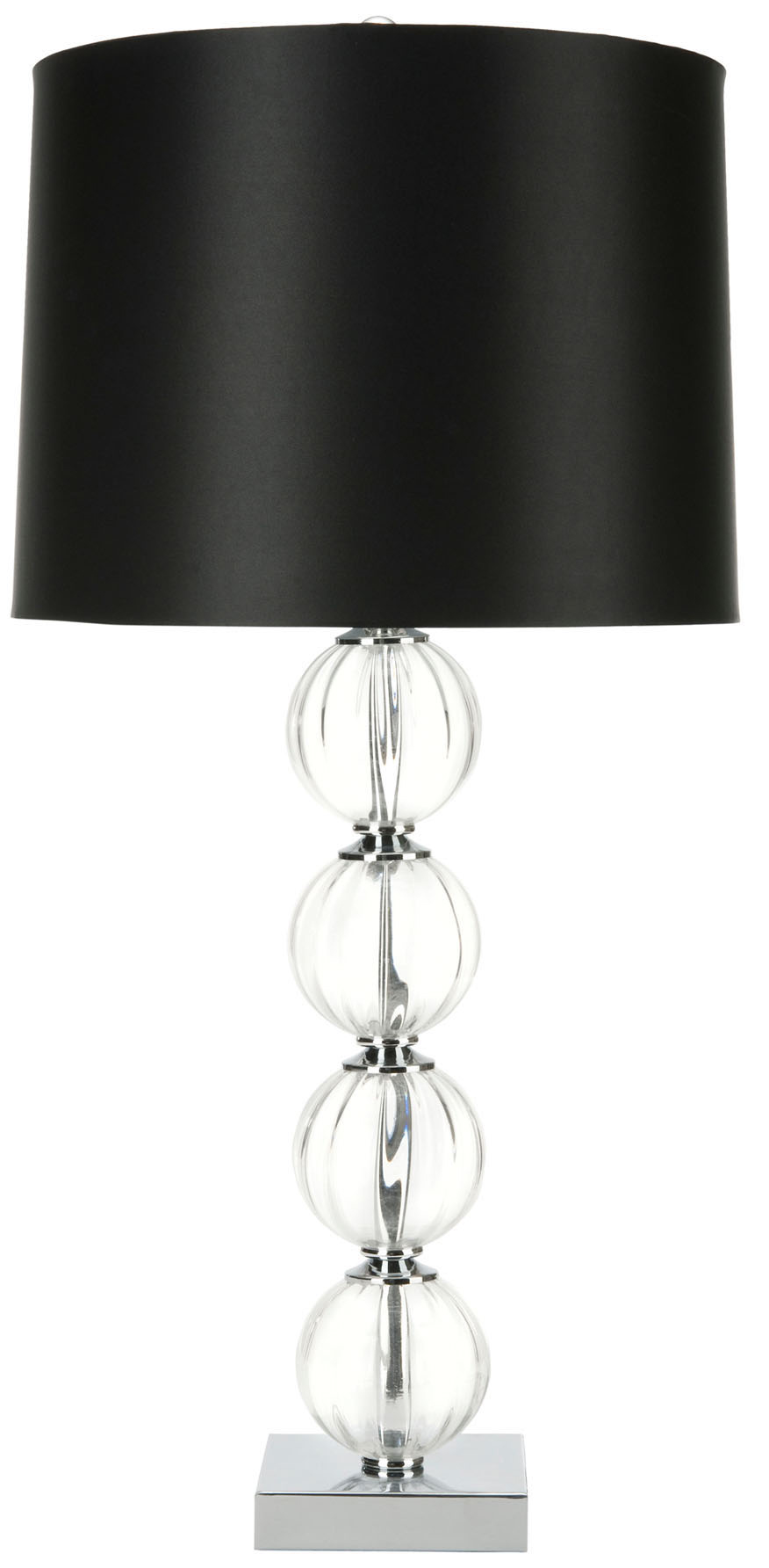 Safavieh Amanda Black Glass Globe Lamp