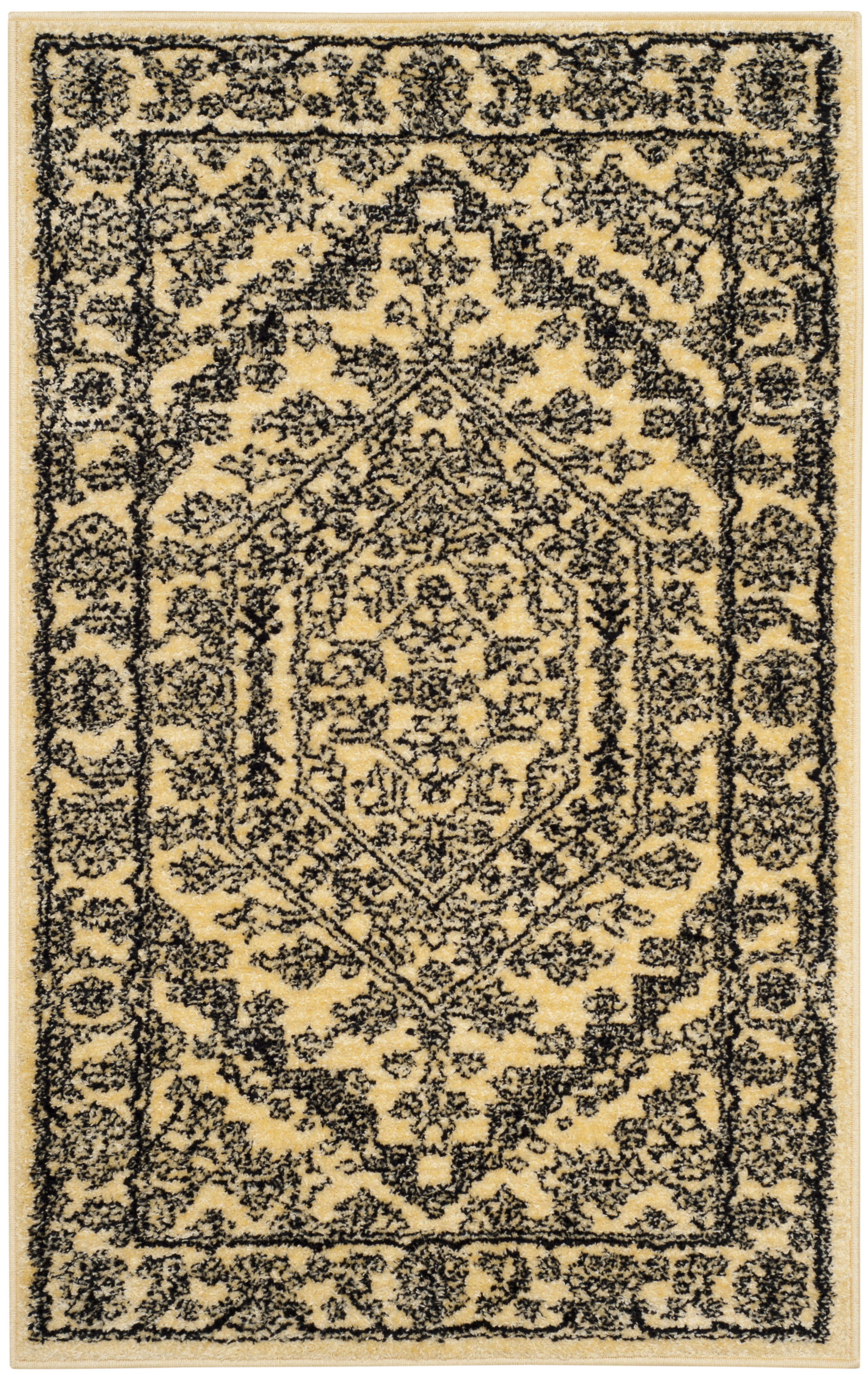 Safavieh Adirondack(ADR108) Area Rug 3 ft. x 5 ft., Size: 3' X 5, Yellow/Black Safavieh Adirondack(ADR108) Area Rug 3 ft. x 5 ft., Size: 3' X 5, Yellow/Black