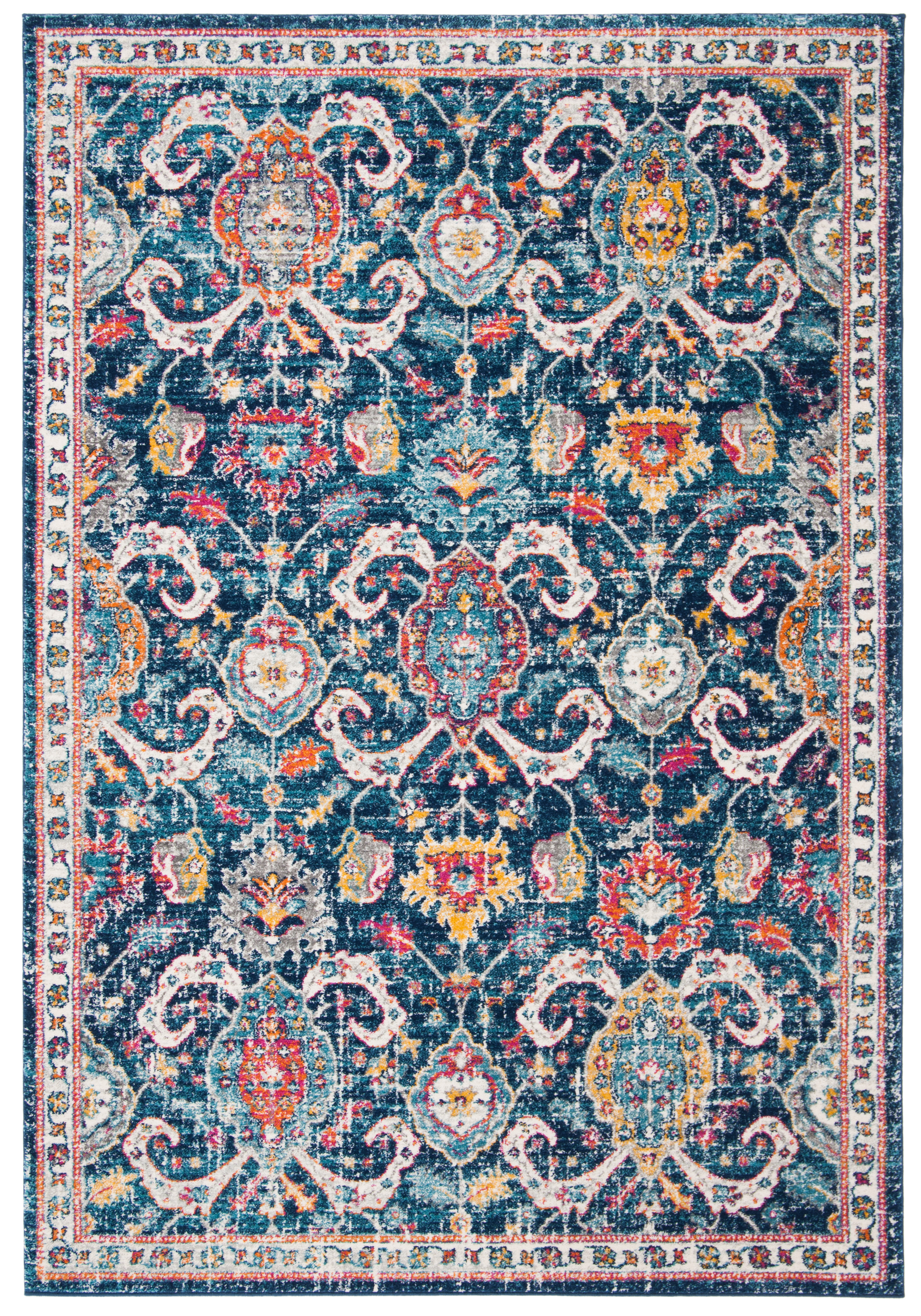 Safavieh Evoke(EVK255) 8' X 10' Area Rug, Size: 8 ft. x 10 ft., Blue Safavieh Evoke(EVK255) 8' X 10' Area Rug, Size: 8 ft. x 10 ft., Blue