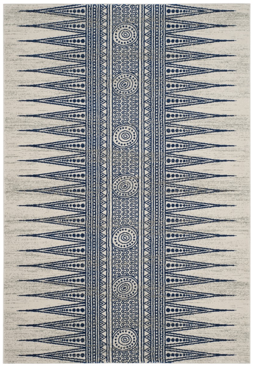 Safavieh Evoke 226 Collection Area Rug 4 ft. x 6 ft., Size: 4' X 6, Royal/Ivory Safavieh Evoke 226 Collection Area Rug 4 ft. x 6 ft., Size: 4' X 6, Royal/Ivory