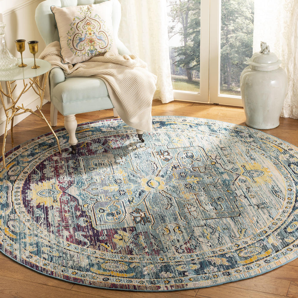 Safavieh Crystal Collection CRS503 Area Rug 5' X 5' Round