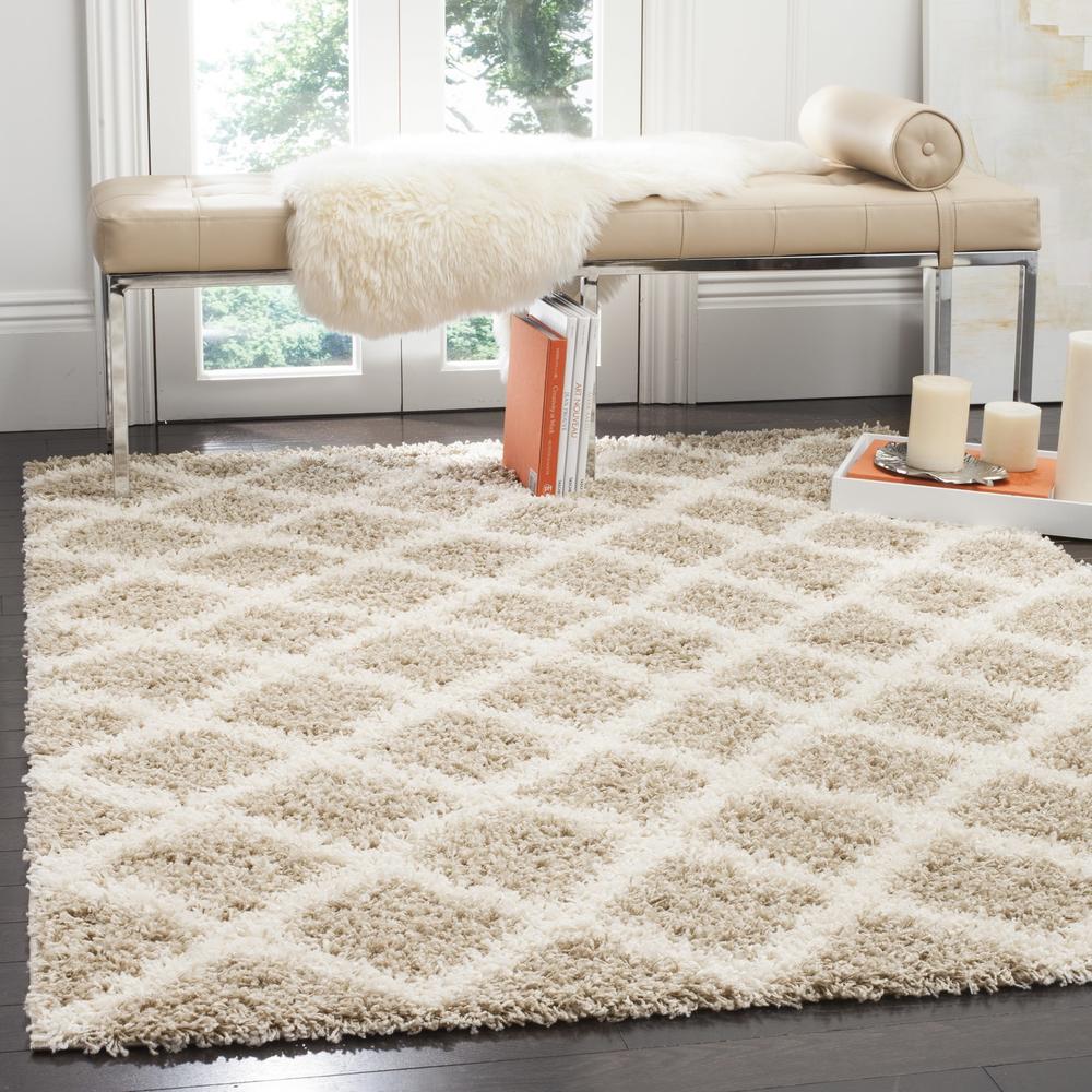 Safavieh Dallas Shag (SGD258) Area Rug 6 ft. to 9 ft. Round or Square