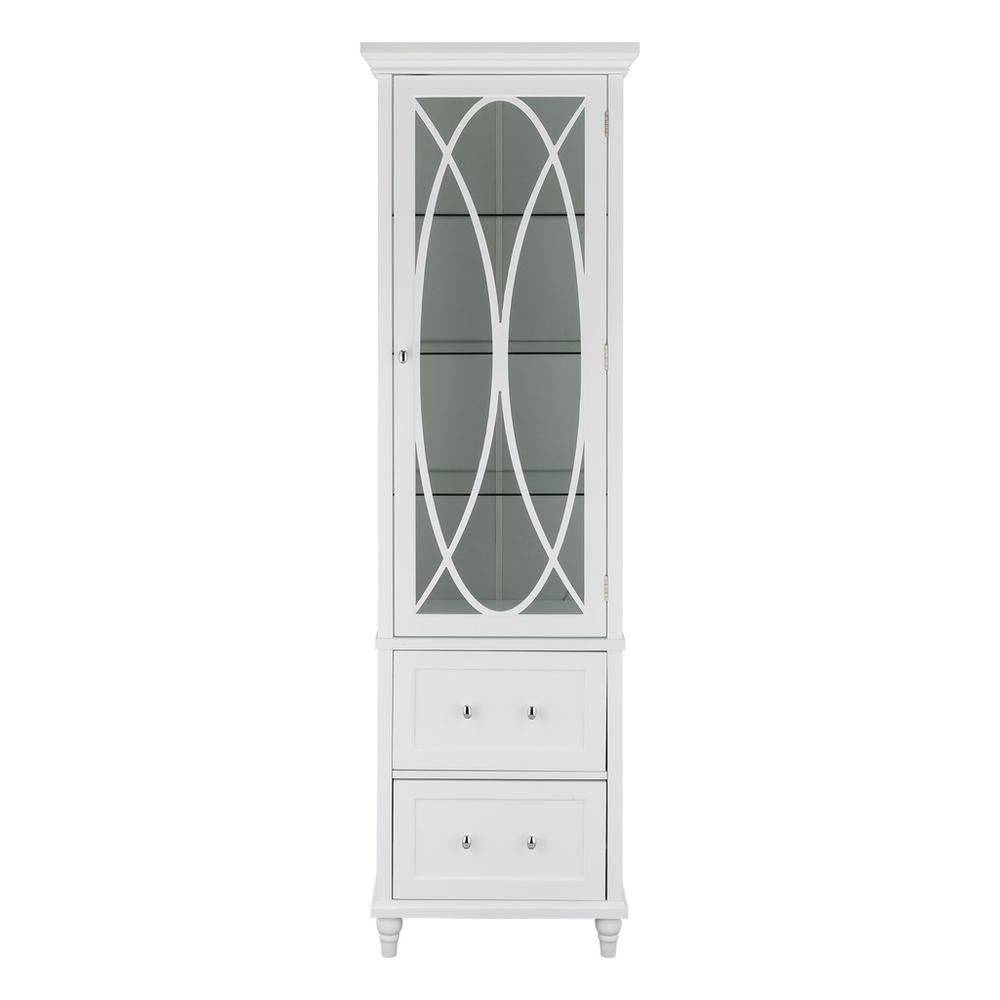 Elegant Home Florence Linen Tower with Two Drawers