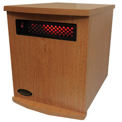 SUNHEAT INTERNATIONAL Original SUNHEAT USA1500 5 Year Warranty Infrared Heater-Fully Made in the USA- Oak