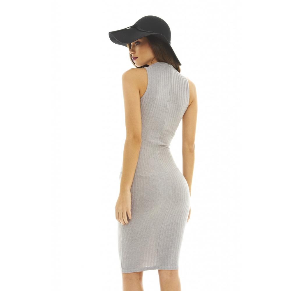 AX Paris Women's Ribbed Bodycon Sweater Dress - Online Exclusive