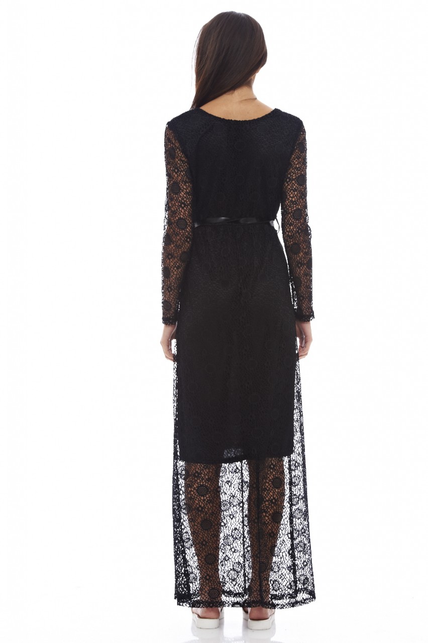 ax paris long sleeve maxi dress