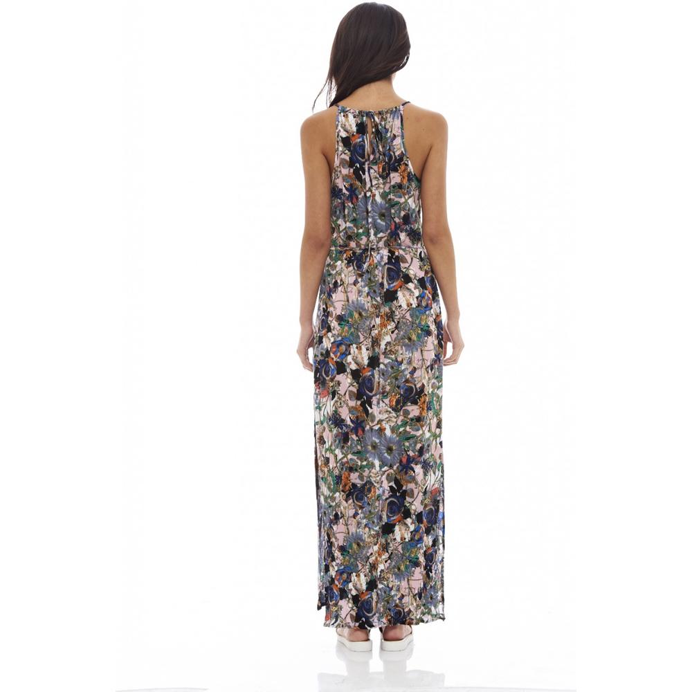 AX Paris Women's Floral Print Maxi With Slit Dress - Online Exclusive
