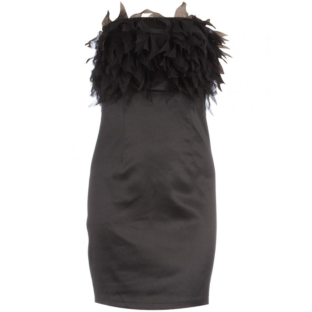 AX Paris Black Bustier Flutter Dress - Online Exclusive