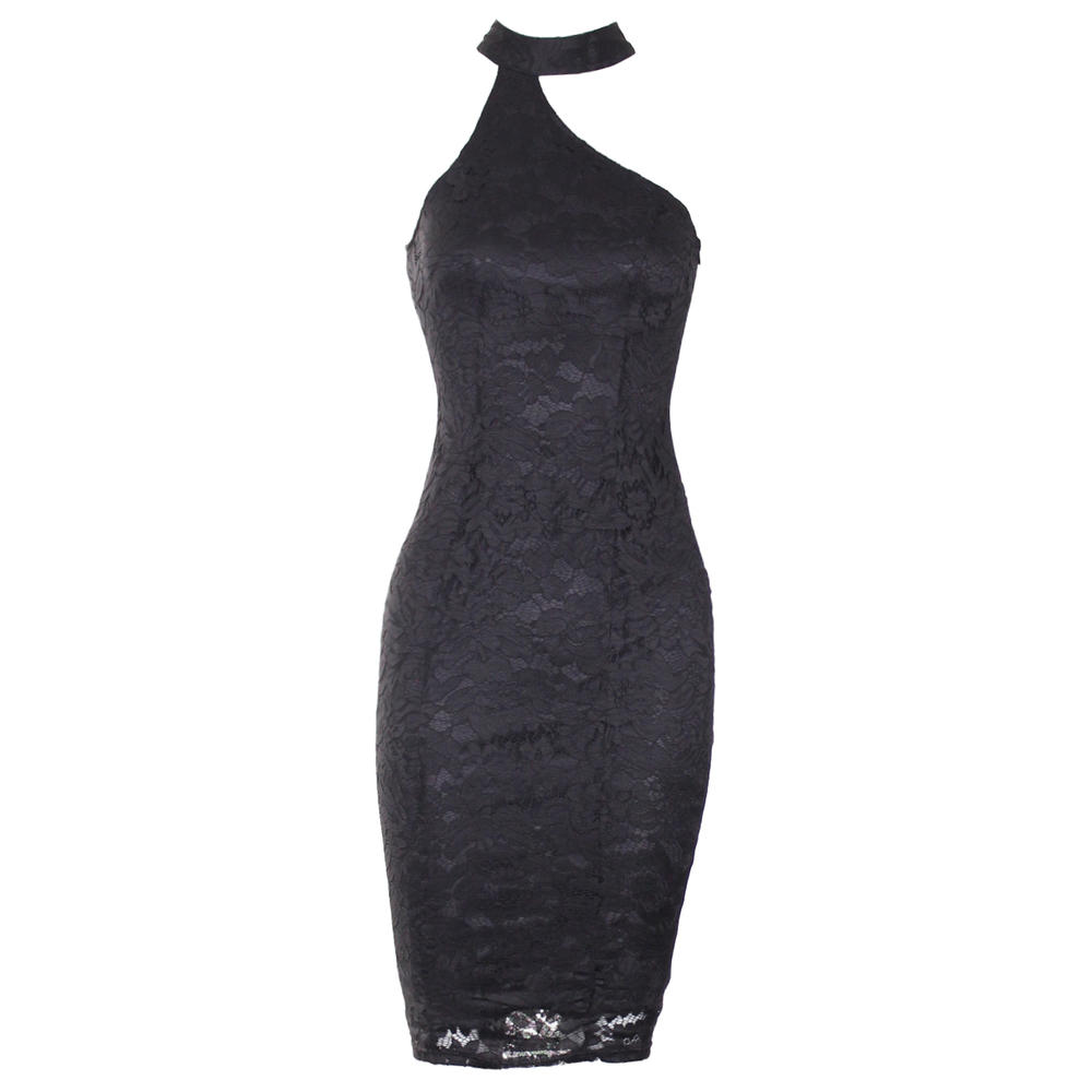 AX Paris Women's Black Lace Choker Bodycon Dress - Online Exclusive