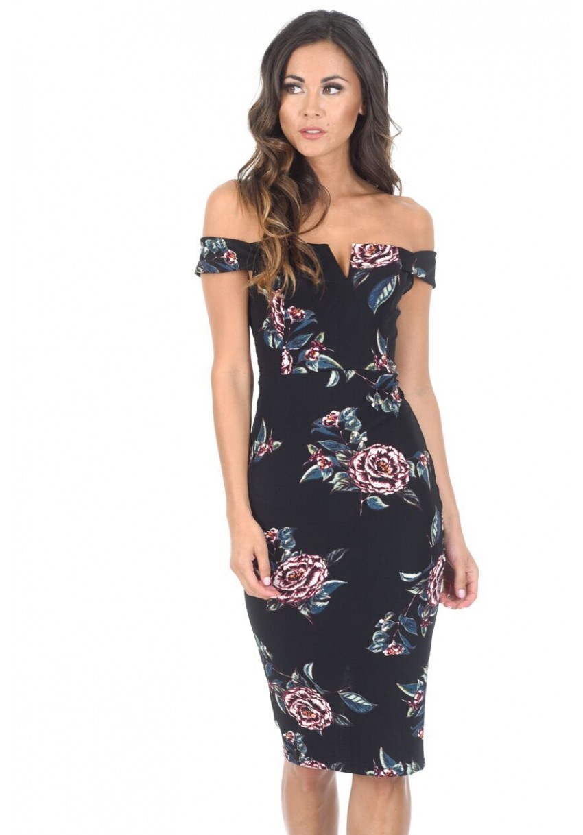 ax paris floral midi dress