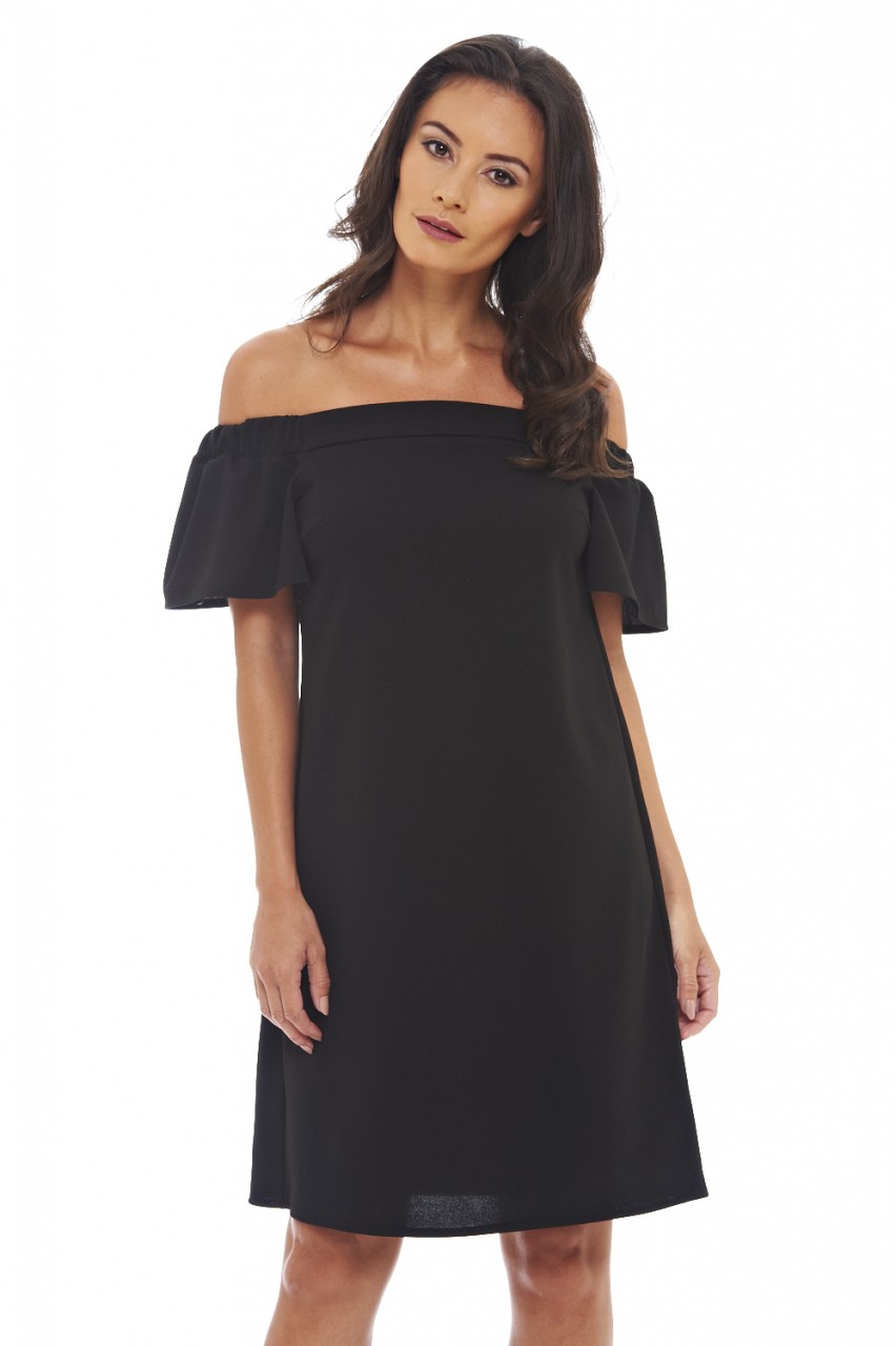 off the shoulder swing dress