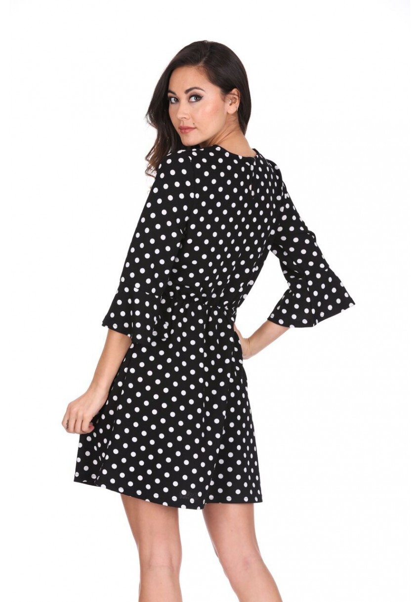 ax paris black polka dot dress