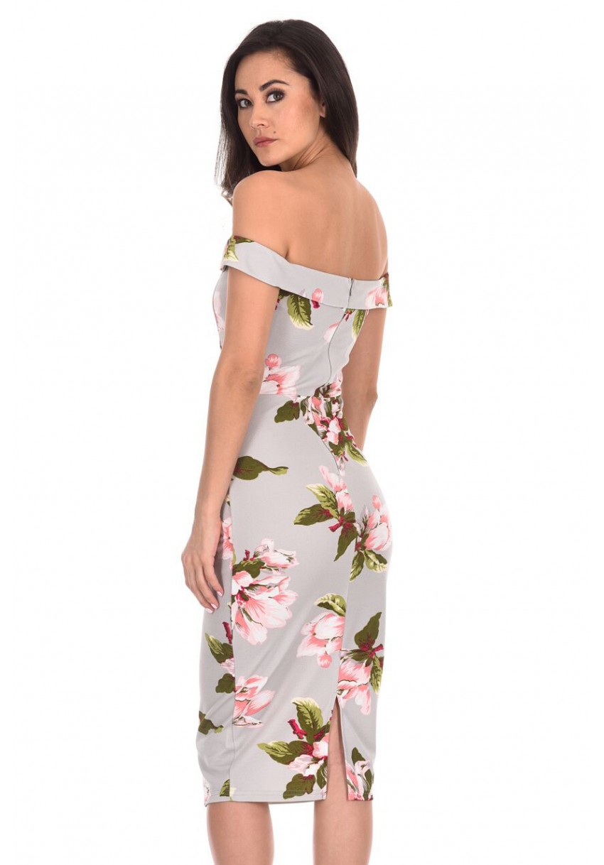 ax paris grey floral dress