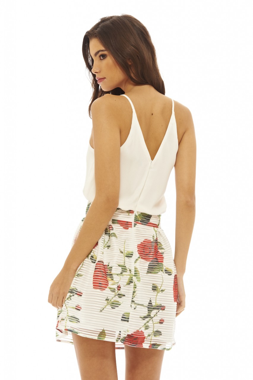 ax paris chiffon printed dress