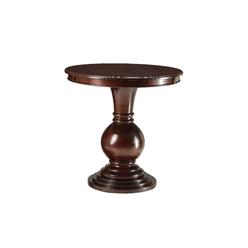 Venetian Worldwide Acme Furniture Acme Alyx Round Wooden Pedestal Table in Espresso