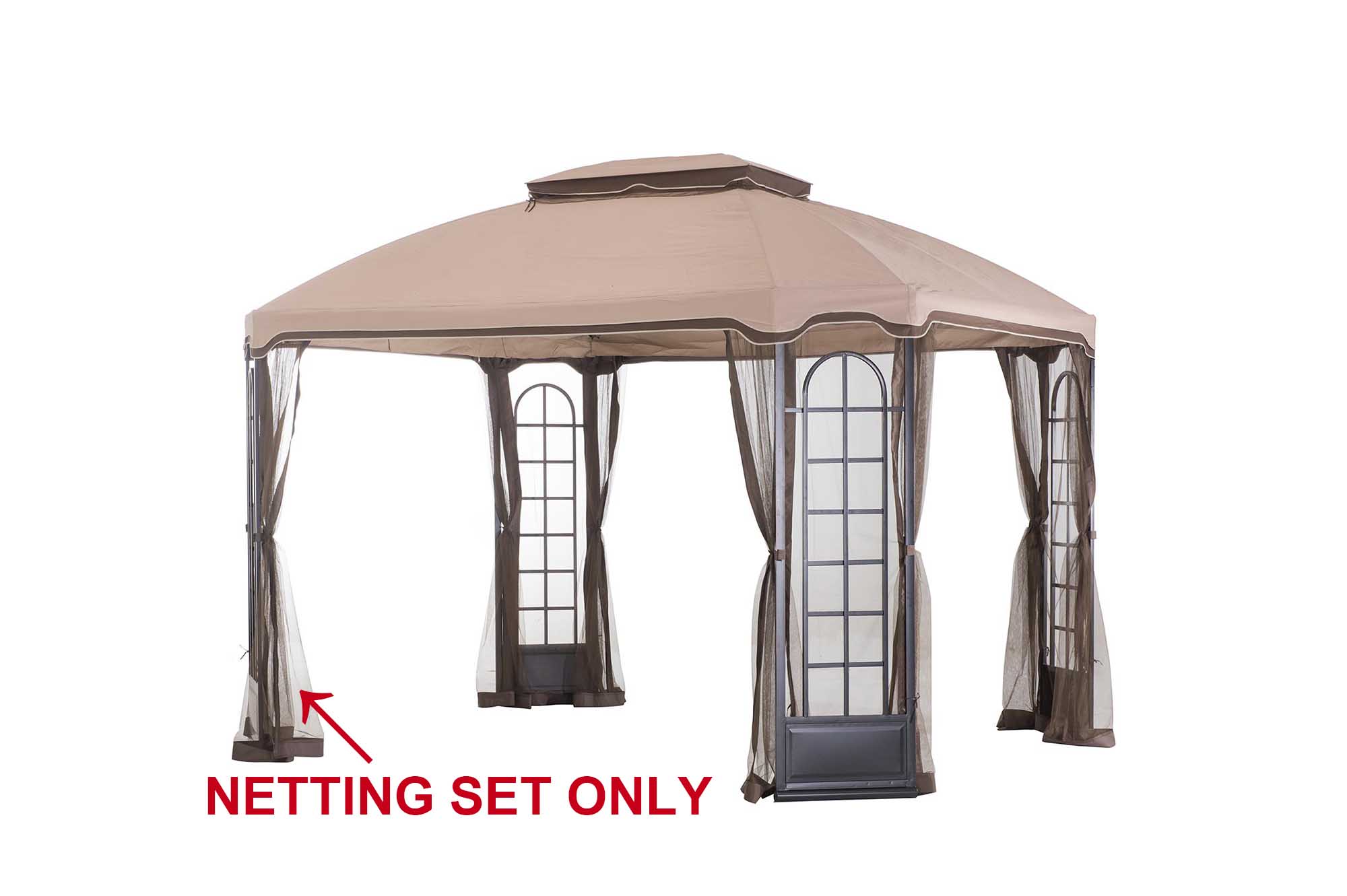 Sunjoy  Replacement Mosquito Netting for L-GZ454PST-C 10X12 Terrace Gazebo