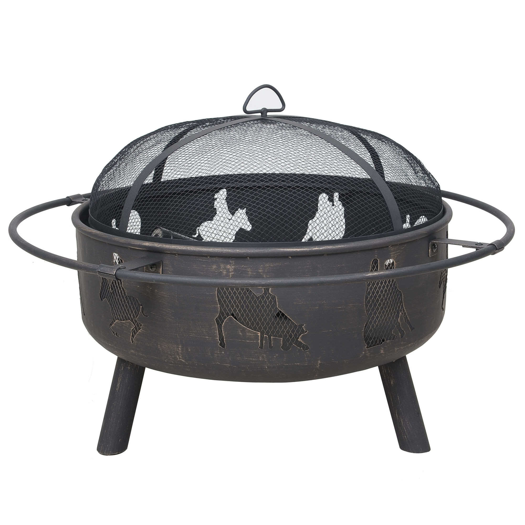 Fire Pits Fire Tables Metallic Kmart
