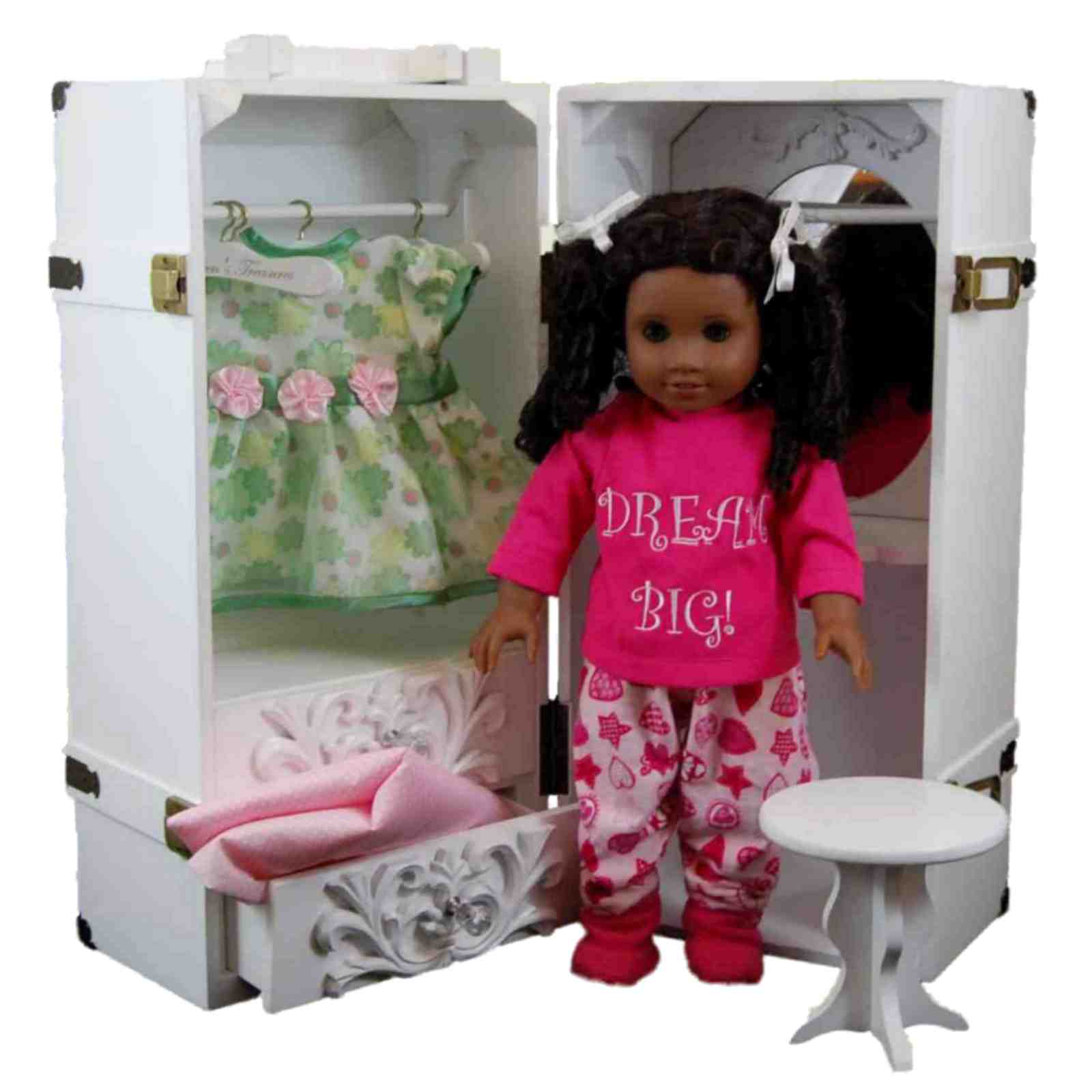 The Queen&#039;s Treasures 18&quot; Doll Clothes Storage Case Furniture for