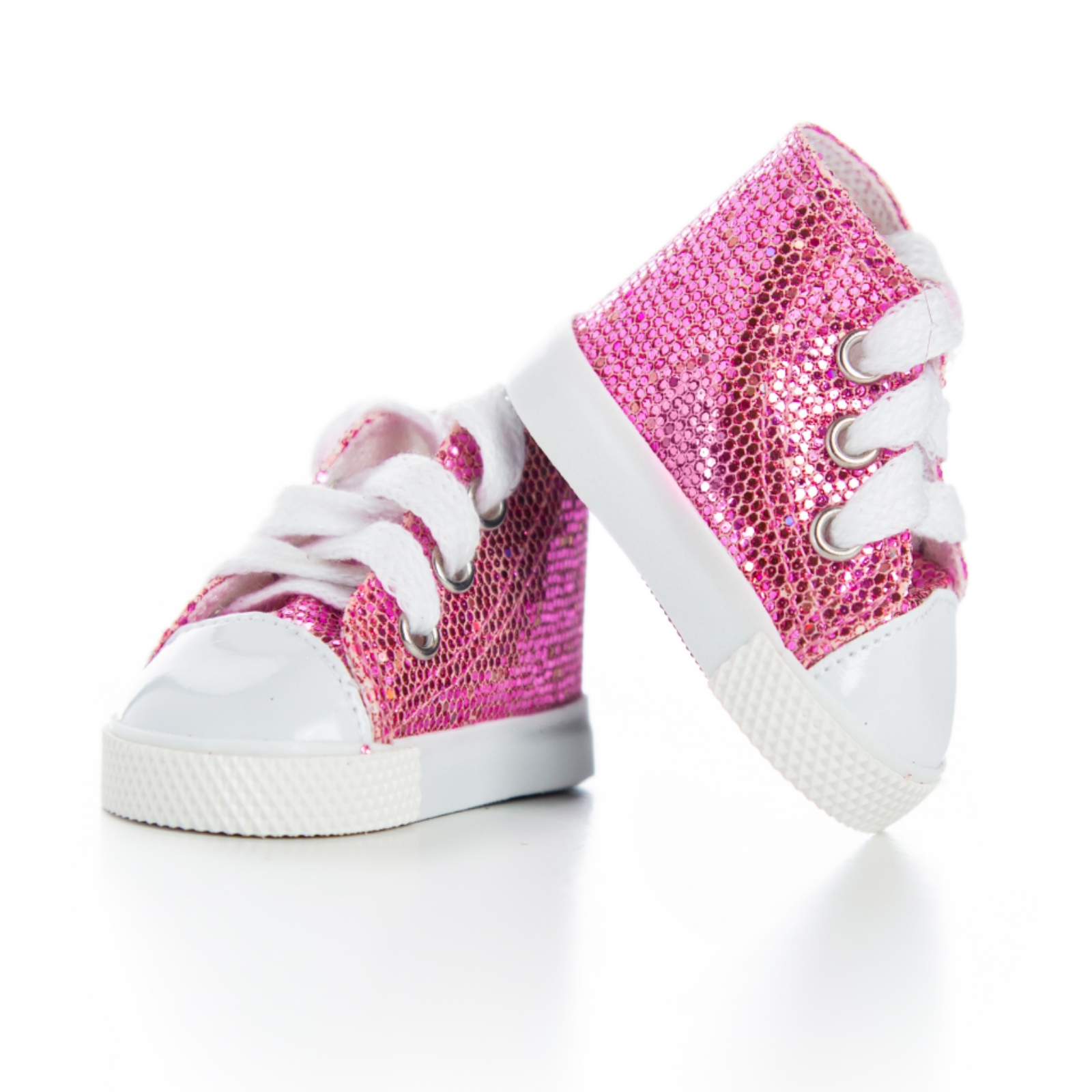 pink sparkle high top sneakers