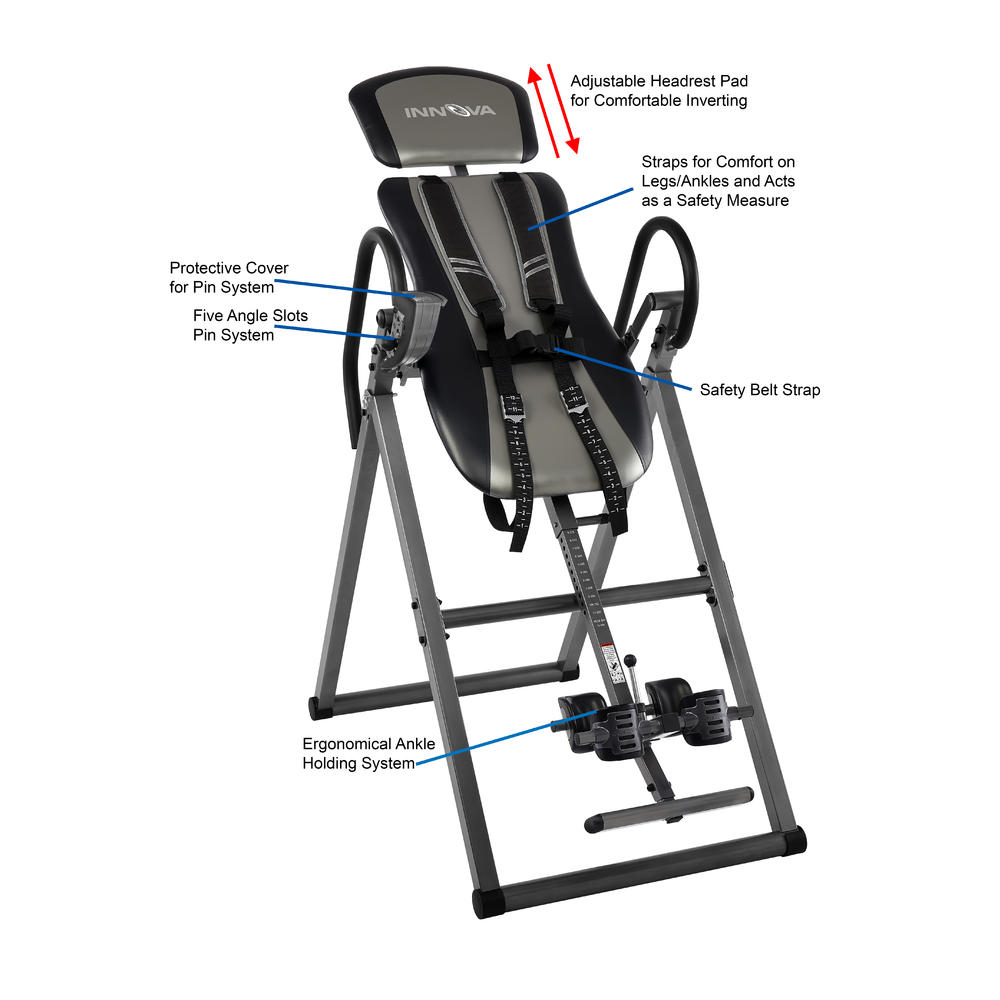 Innova Health and Fitness ITX9800 Inversion Therapy Table with Ankle
