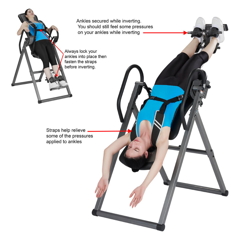 Innova Health and Fitness ITX9800 Inversion Therapy Table with Ankle