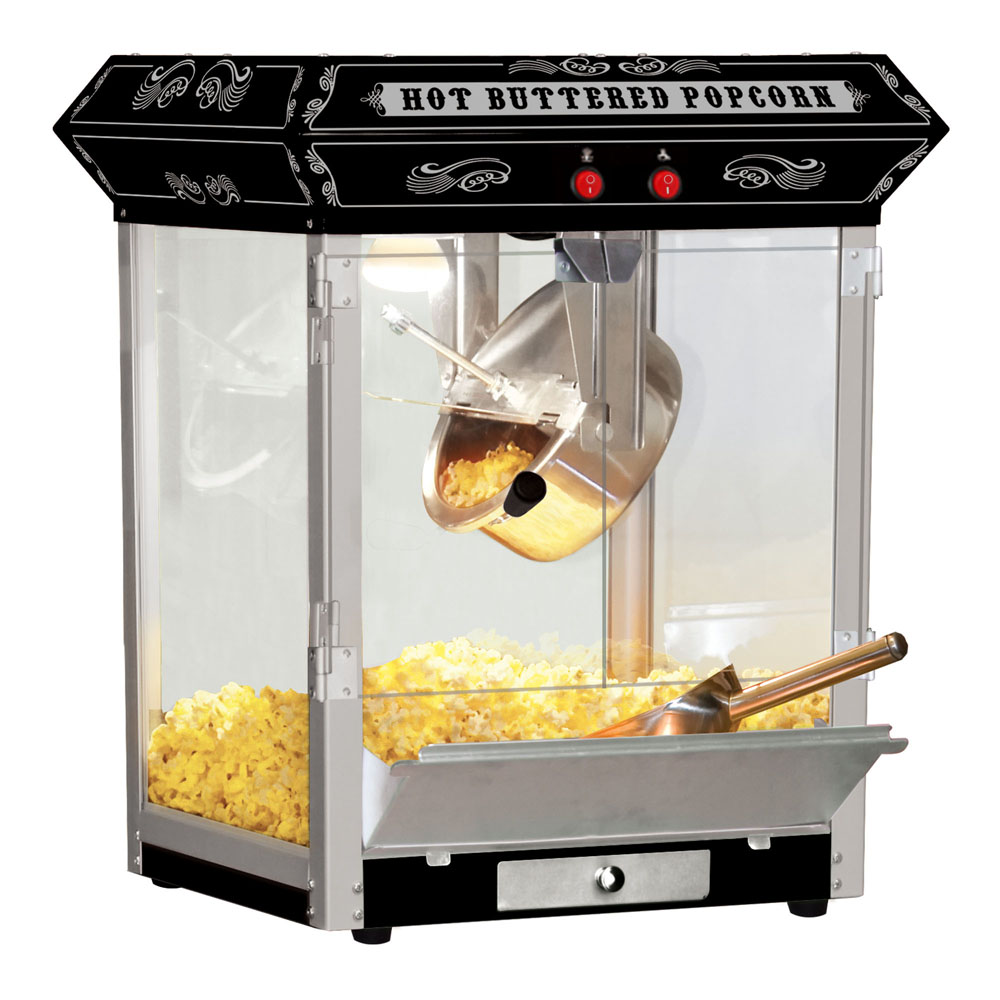 Fun Time FT421CB   Carnival Style 4oz Hot Oil Popcorn Machine (Black)