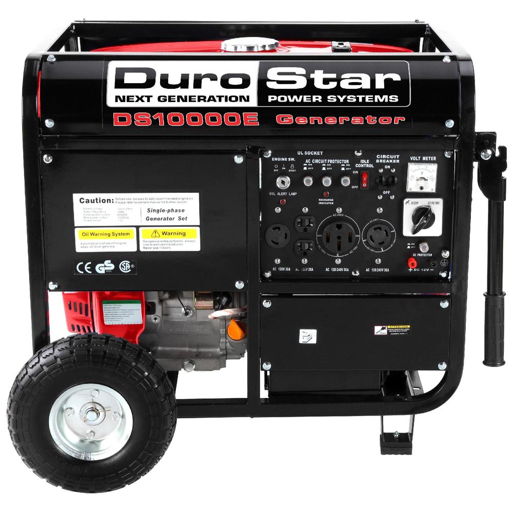 DuroStar DS10000E 10,000W Gas Generator with Electric Start