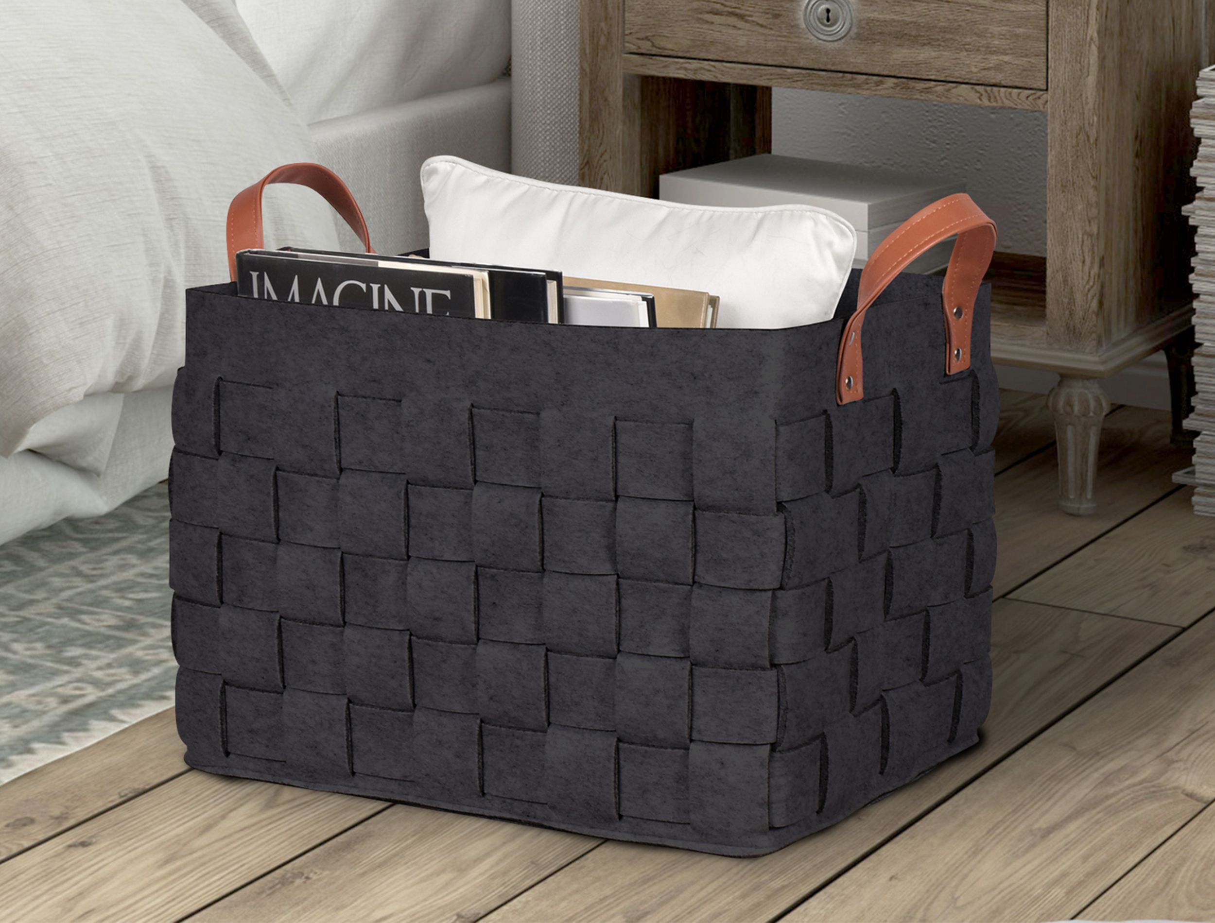 Black Baskets Bins Crates Kmart