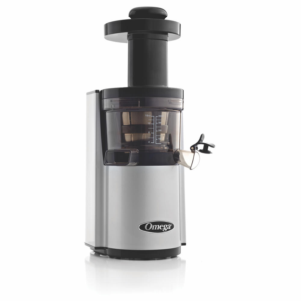 Omega VSJ843RS Low-Speed Dual Edge Vertical Masticating Juicer with Round Base