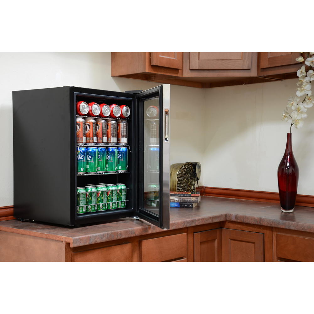 NewAir AB850 84 Can Stainless Steel Beverage Refrigerator