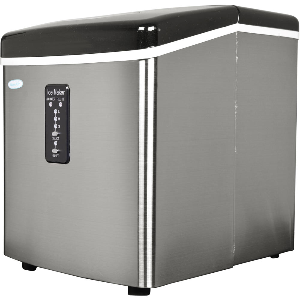 NewAir AI-100SS  Stainless Steel 28 Pound Per Day Portable Ice Maker