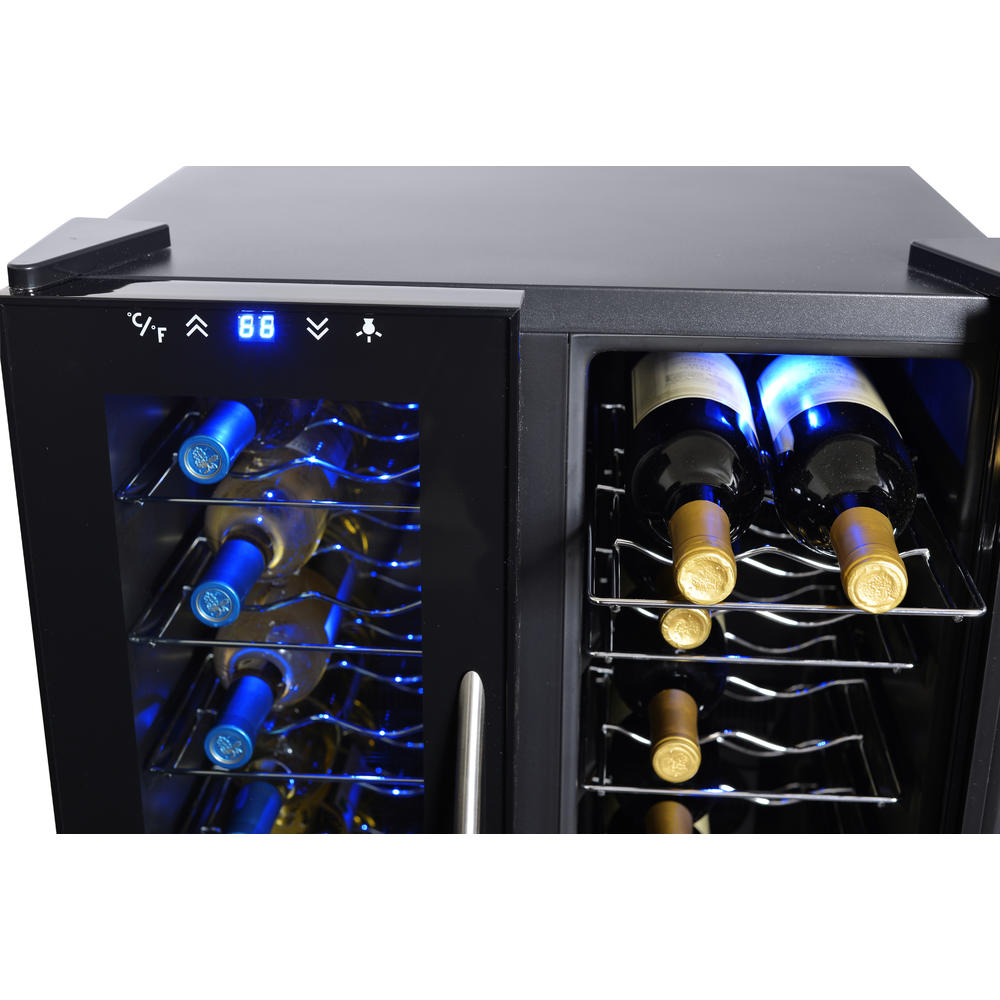 NewAir AW-320ED  32 Bottle Dual Zone Thermoelectric Wine Cooler