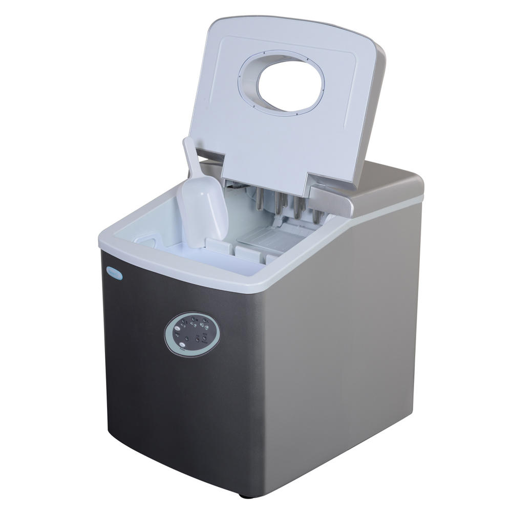 NewAir AI100S Silver 28 Pound Per Day Portable Ice Maker