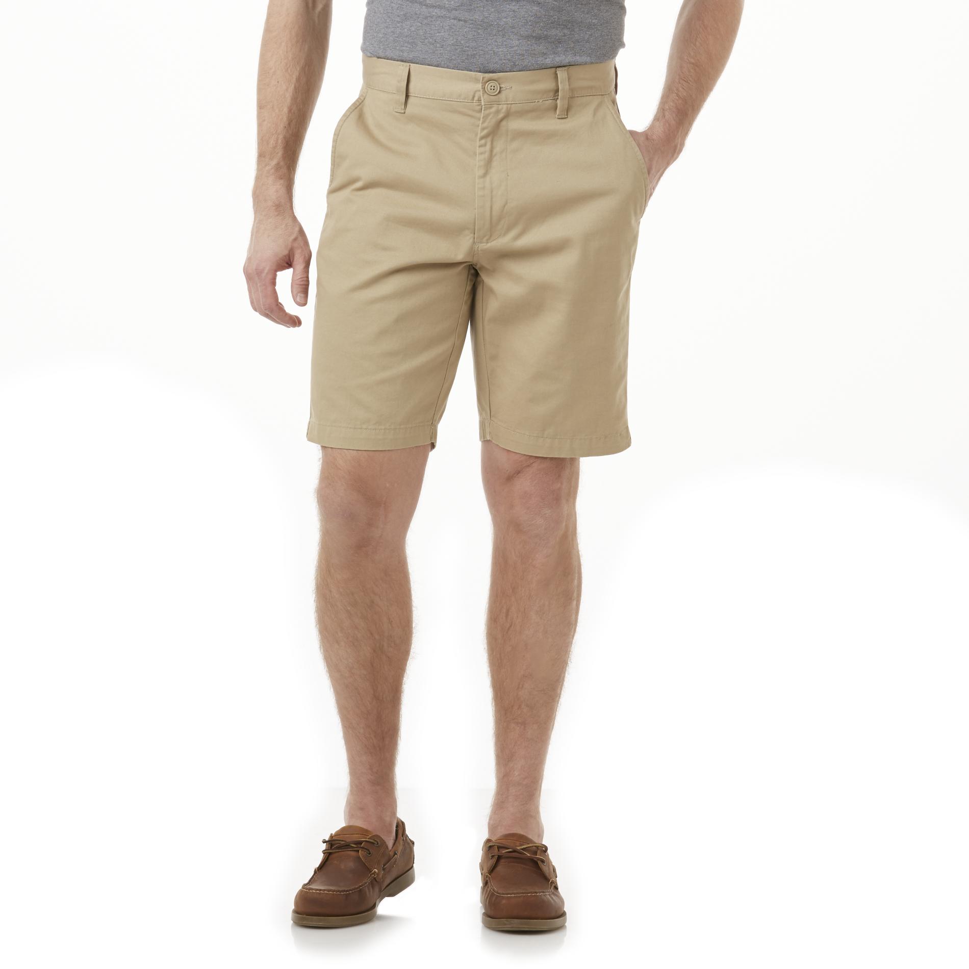 Basic Editions Men's Flat Front Shorts