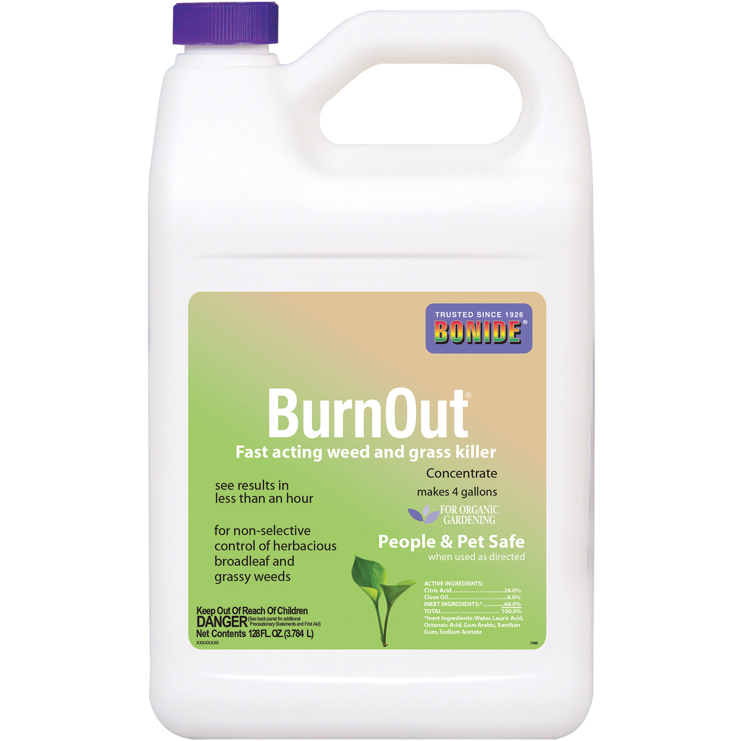 BND7465 Bonide Burn Out Weed & Grass Killer Concentrate, 1 gal
