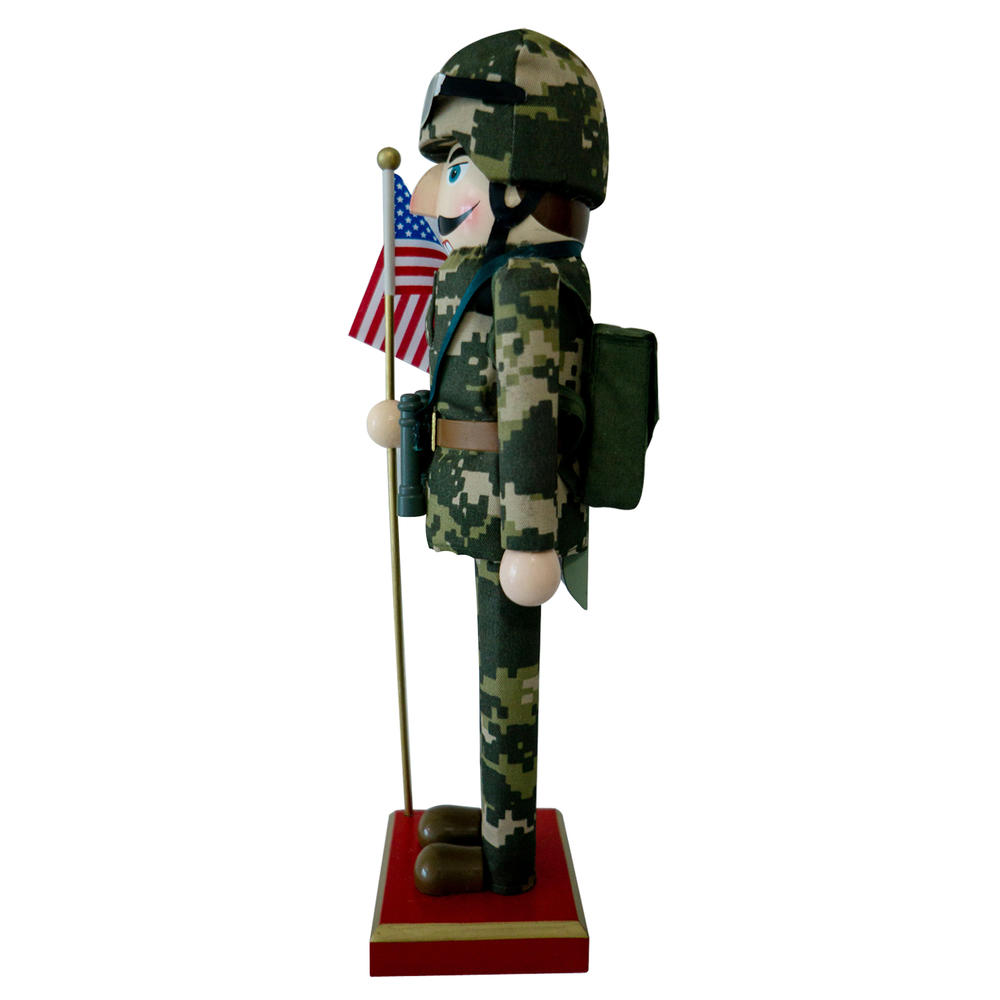 Trim A Home&reg 14" American Soldier Nutcracker Decor Piece