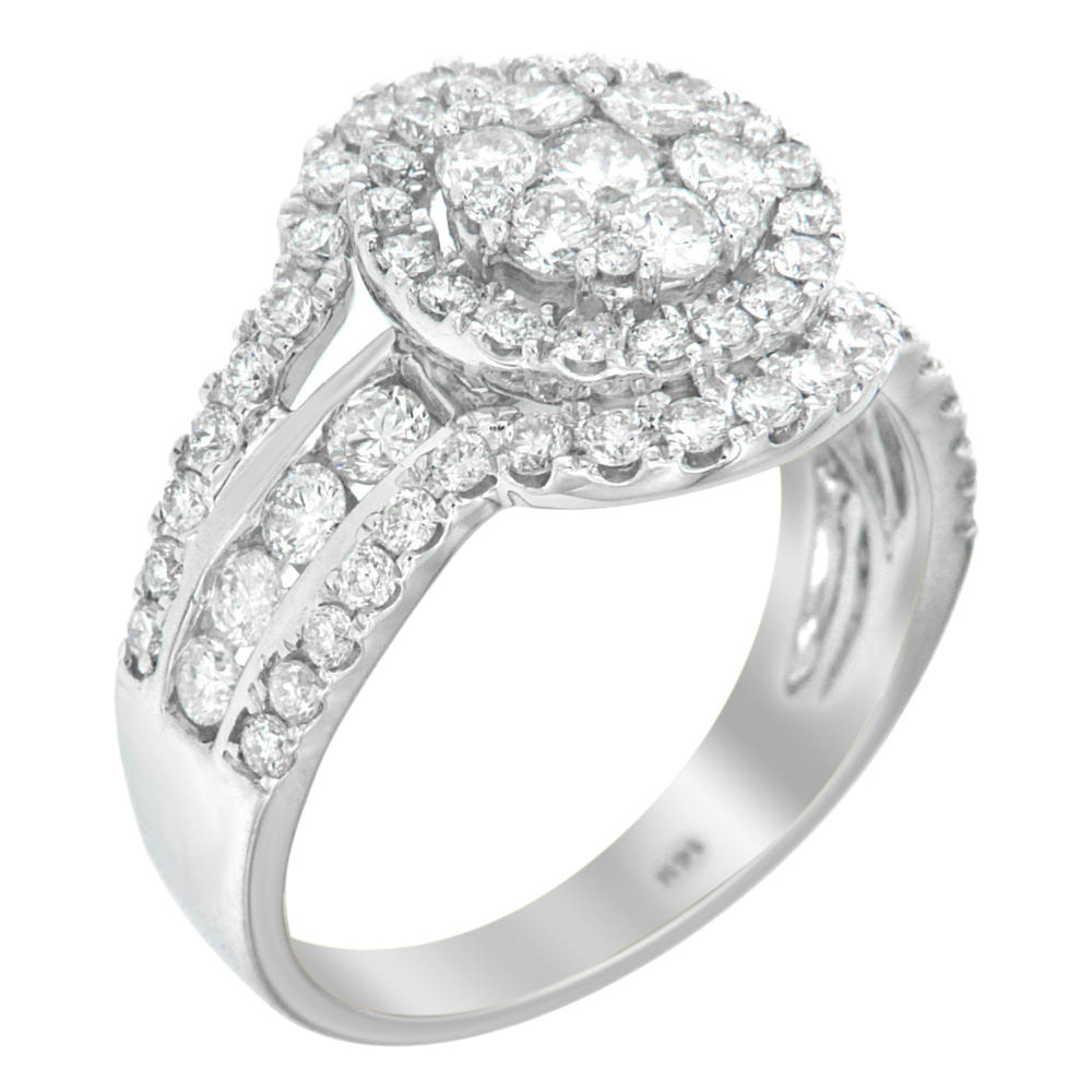14k White Gold 2ct TDW Diamond Engagement Ring (H-I,SI2-I1)