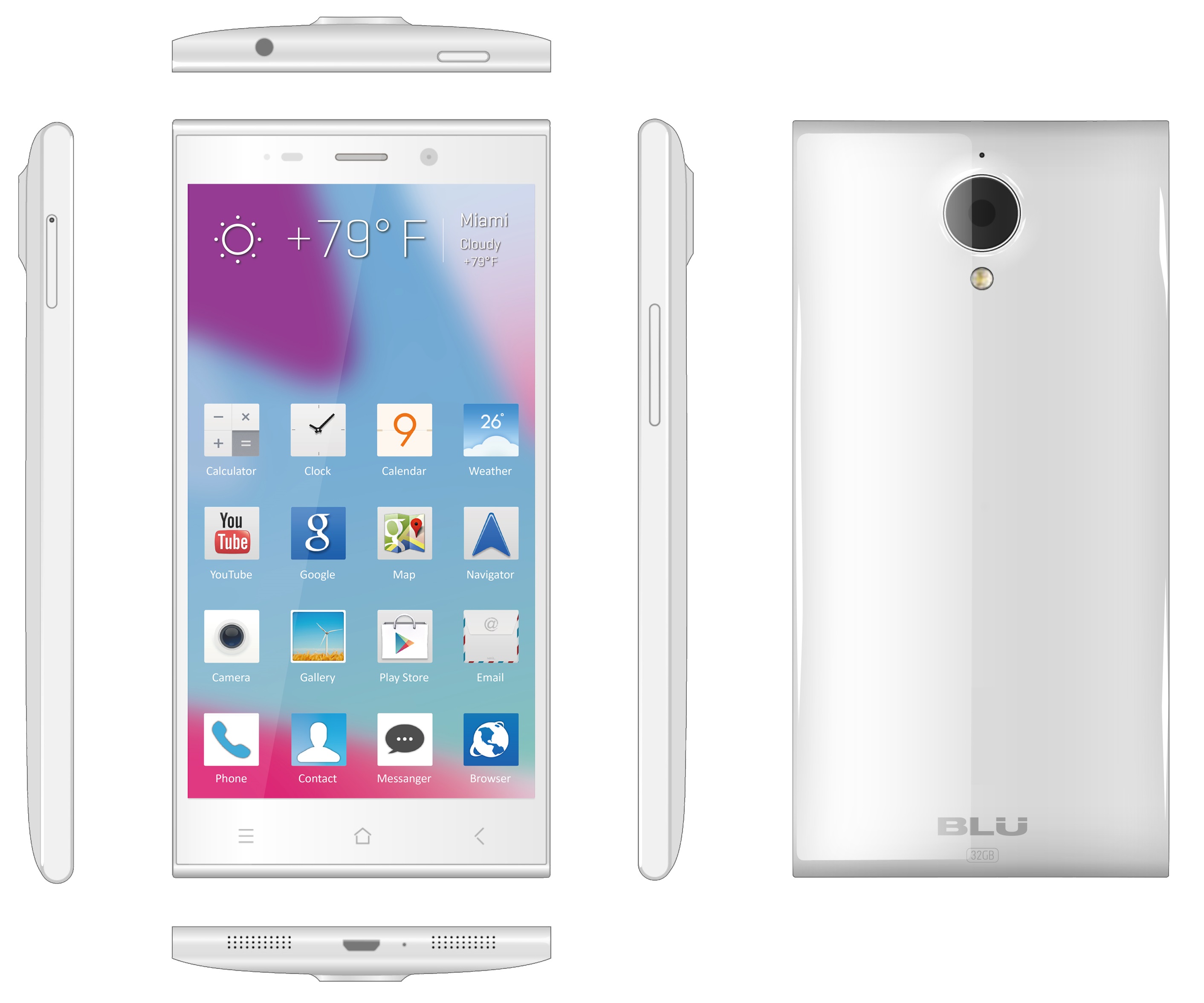 BLU BLU Life Pure XL L259L 16GB Unlocked GSM Quad Core 4G HSPA+ Phone