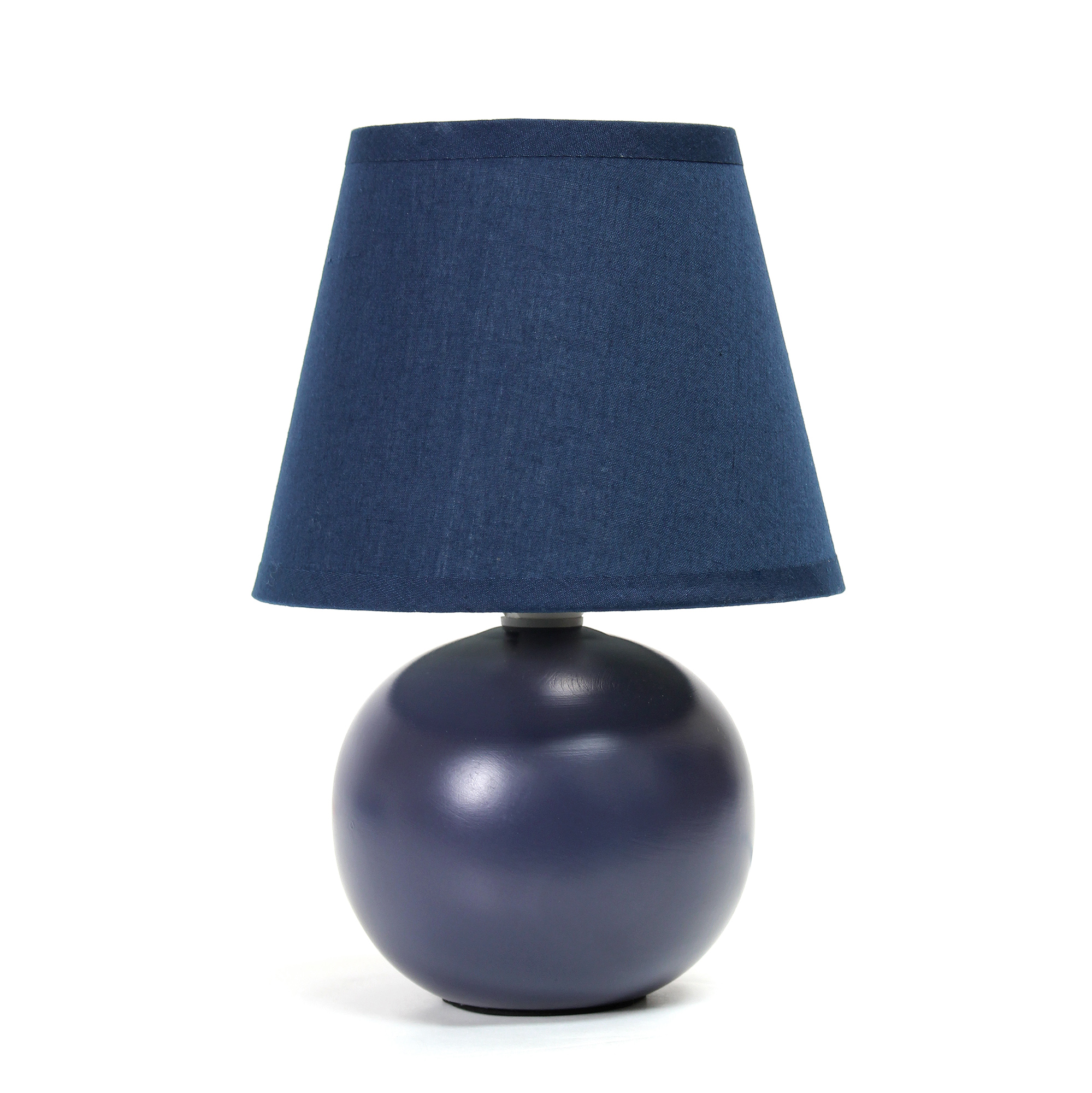 Simple Designs Mini Ceramic Globe Table Lamp - Blue